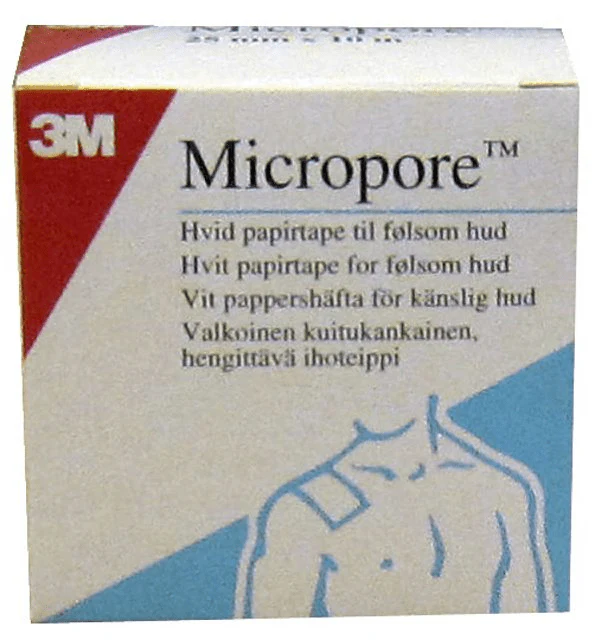Micropore Kuituteippi, Valkoinen - 1,25 cm x 10 m - Vaihtorulla - Image 2