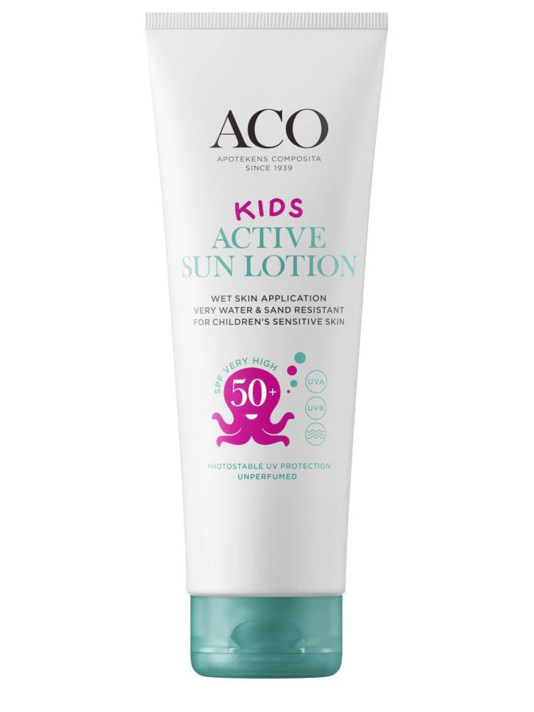 Aco Sun Kids Active Sun Lotion SPF 50+ - Image 2