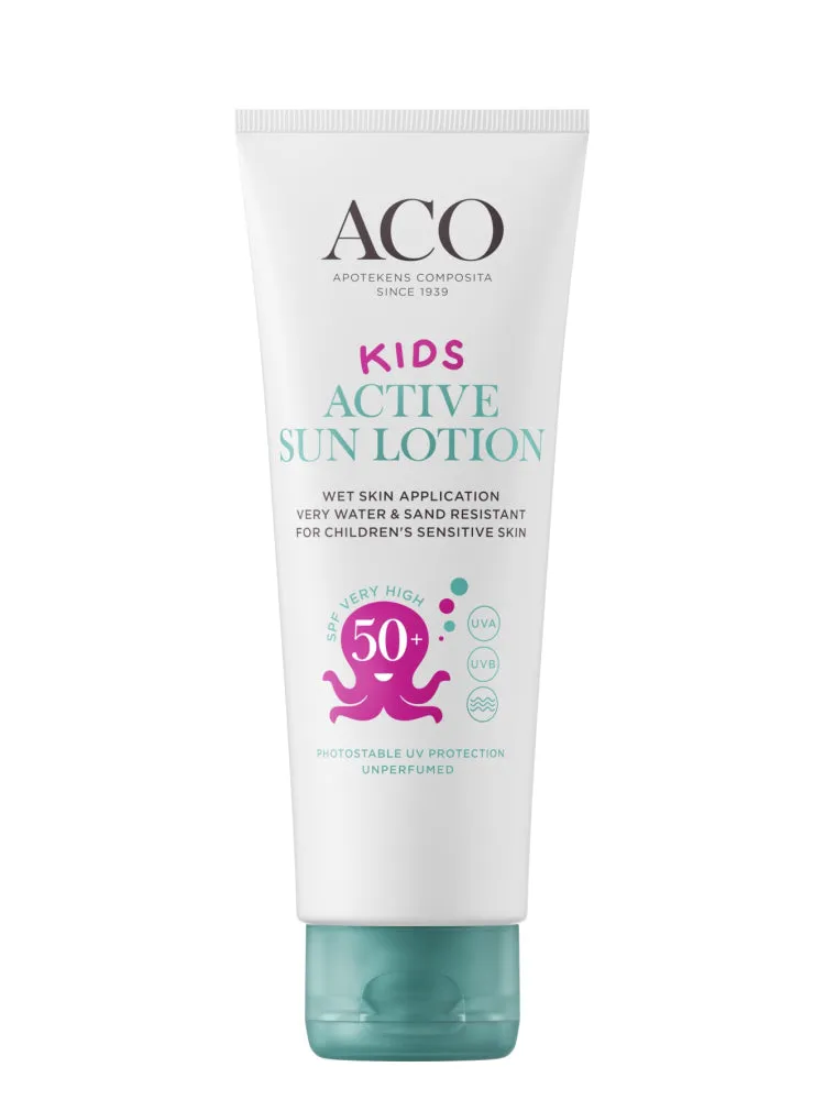 Aco Sun Kids Active Sun Lotion SPF 50+ - Image 3