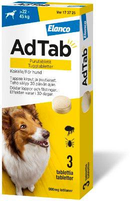 Adtab 900 mg Vet Purutabl Koirille Yli 22-45 kg