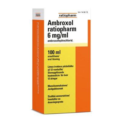 Ambroxol Ratiopharm 6 mg/ml Oraaliliuos