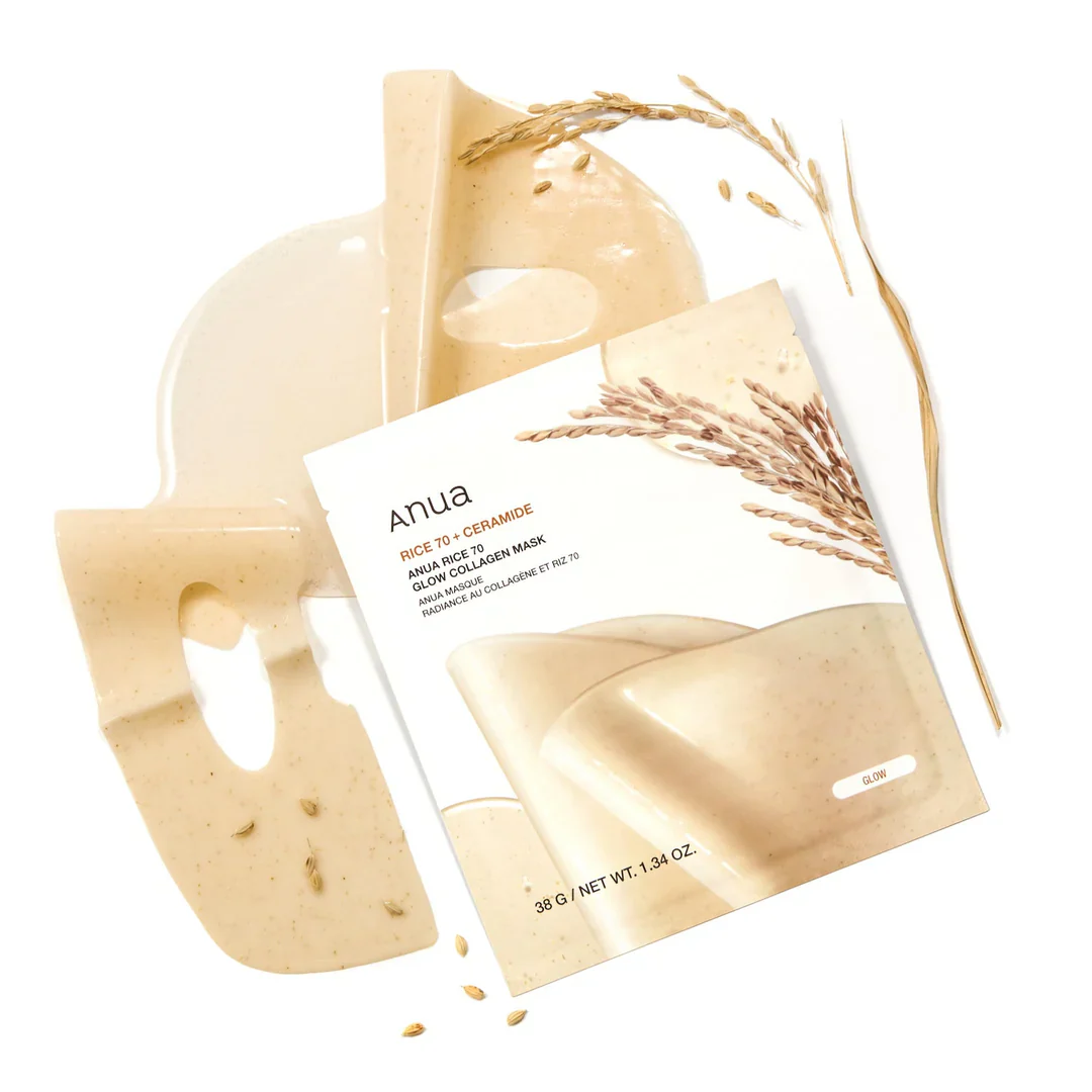 Anua Rice 70 Glow Collagen Mask 1 kpl - Image 2