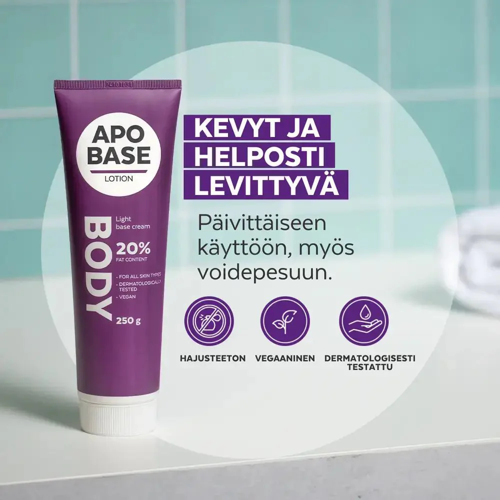 Apobase Lotion 20% kevyt perusvoide - Image 2