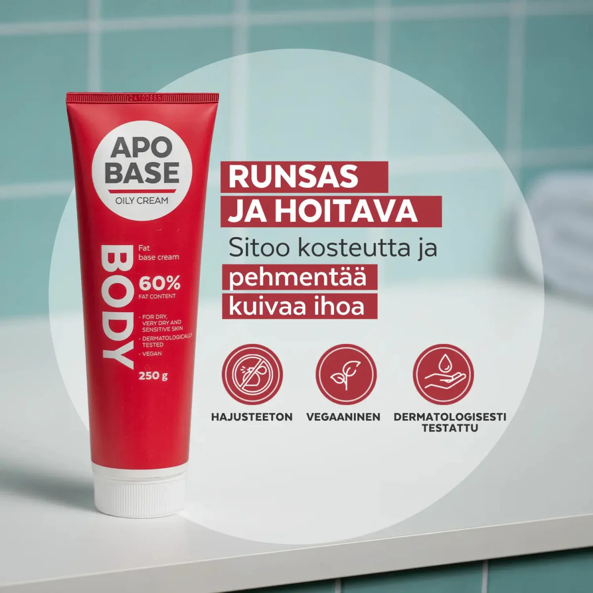 Apobase Oily Creme 60 % Rasvainen Voide - Image 3