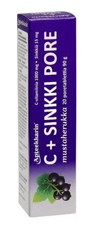 Apteekkarin C+ Sinkkipore Mustaherukka - Image 2