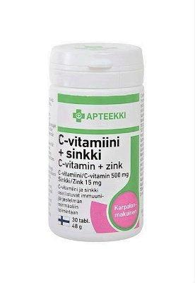 Apteekki C-Vitamiini + Sinkki