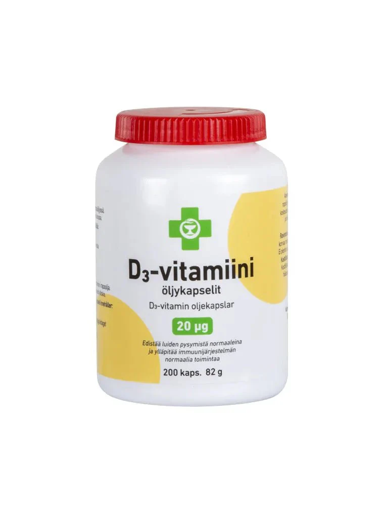 Apteekki D3-Vitamiini 20 mikrog - Image 3