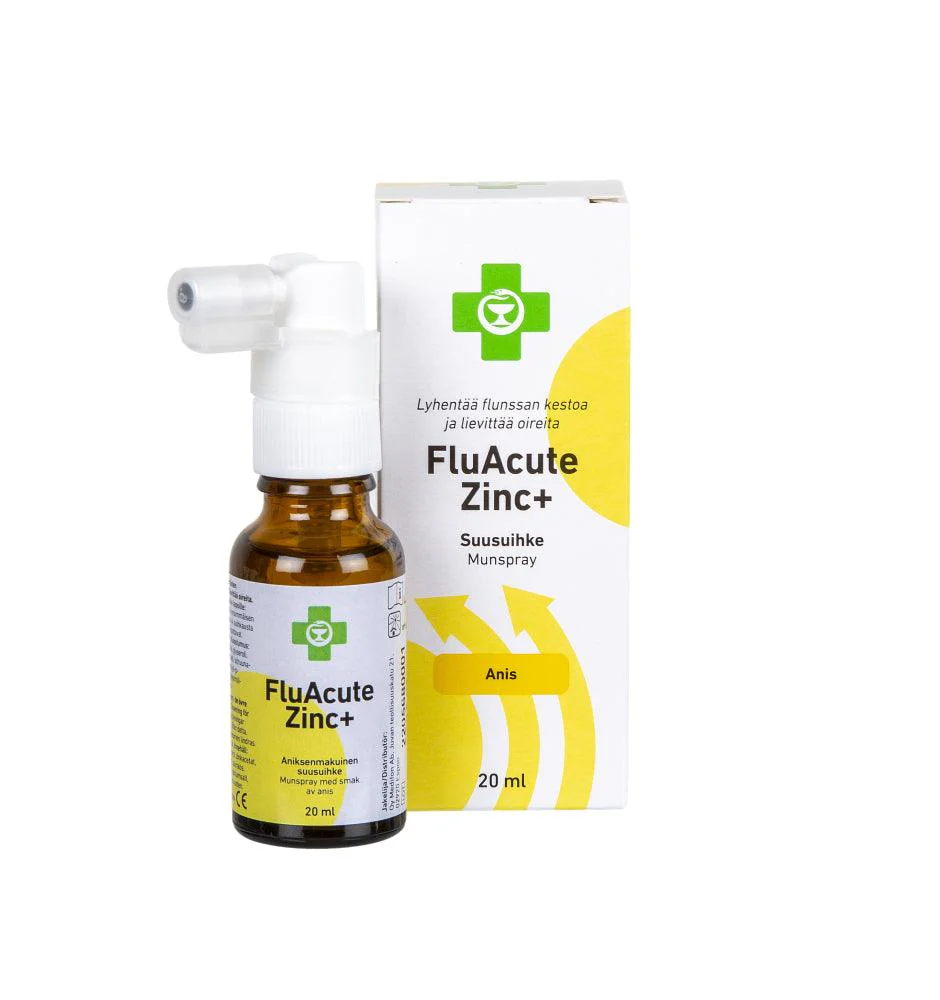 Apteekki Fluacute Zinc+ Anis, Sinkkiasetaattisuusuihke