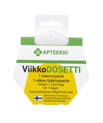 Apteekki Viikkodosetti 1 Lokero/Päivä