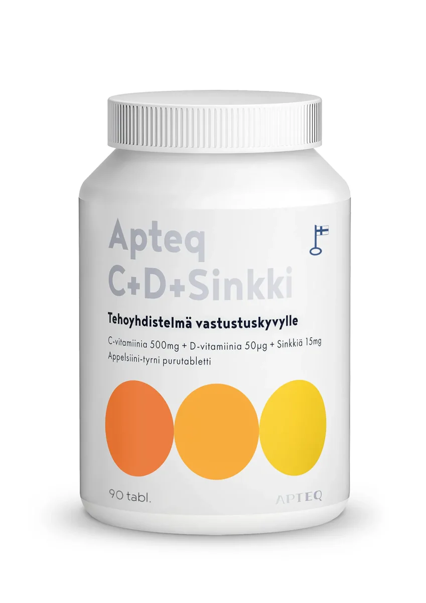 Apteq C+D+Sinkki purutabletti, 90 tabl
