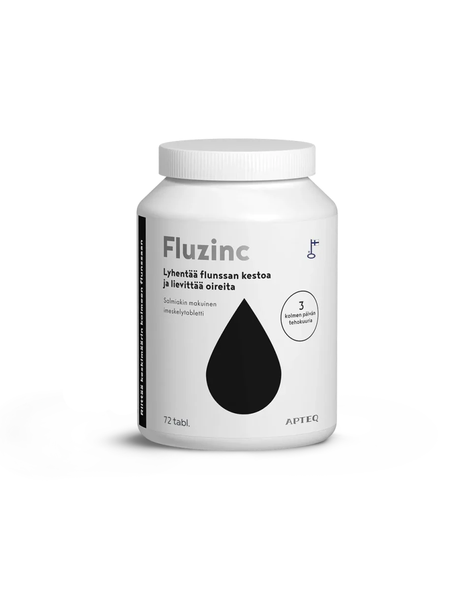 Apteq Fluzinc Salmiakki, Imeskelytabletti - Image 2