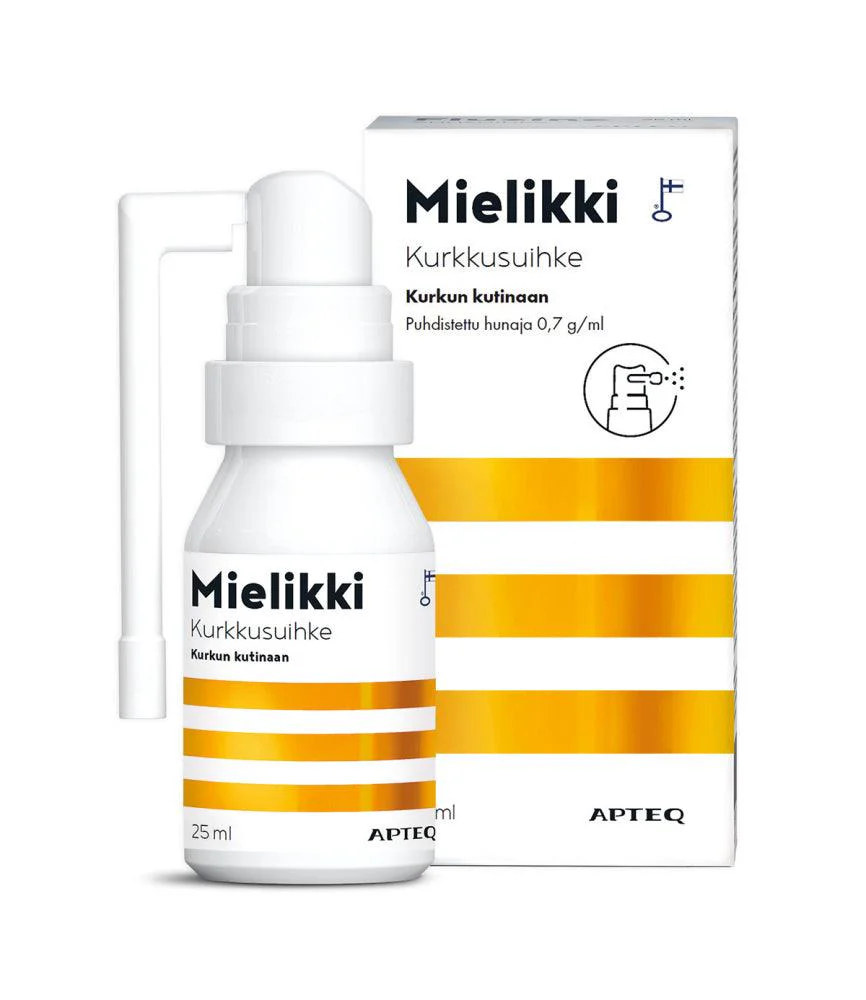 Apteq Mielikki Kurkkusuihke, 25 ml