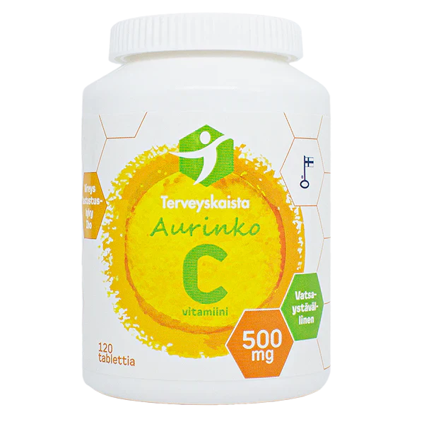 Terveyskaista Aurinko C 500 mg 120 tabl (vatsaystävällinen)