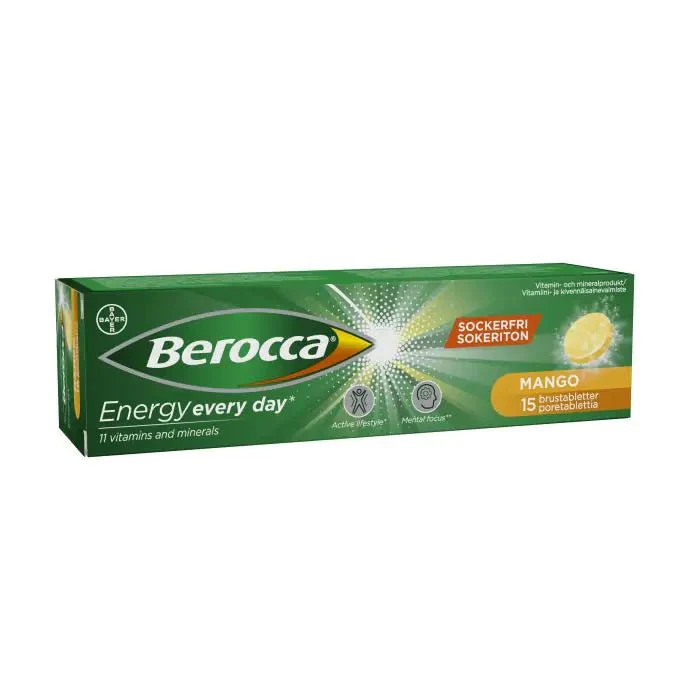 Berocca Energy Mango poretabletti 15 kpl