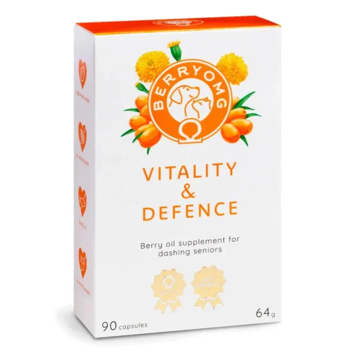 BERRYOMG Vitality & Defence rasvahappovalmiste koirille ja kissoille