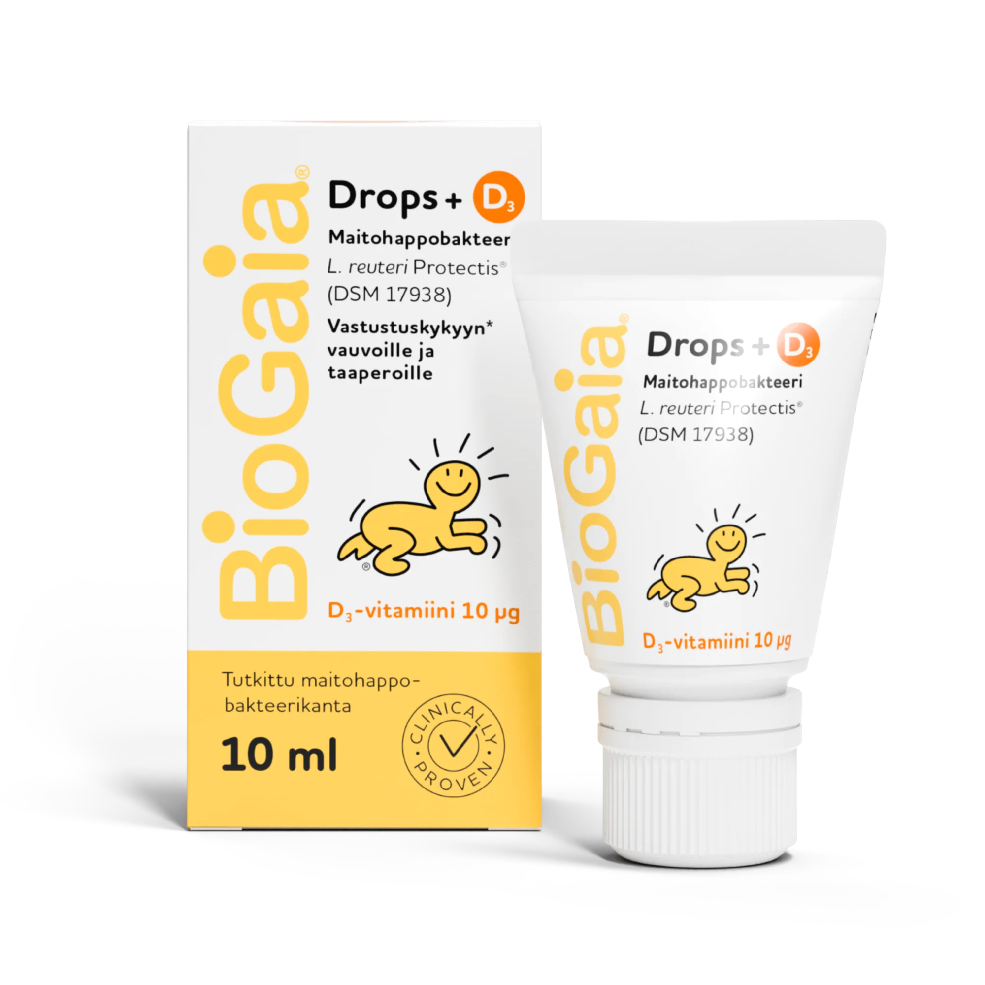 Biogaia Drops+D3 maitohappobakteeri