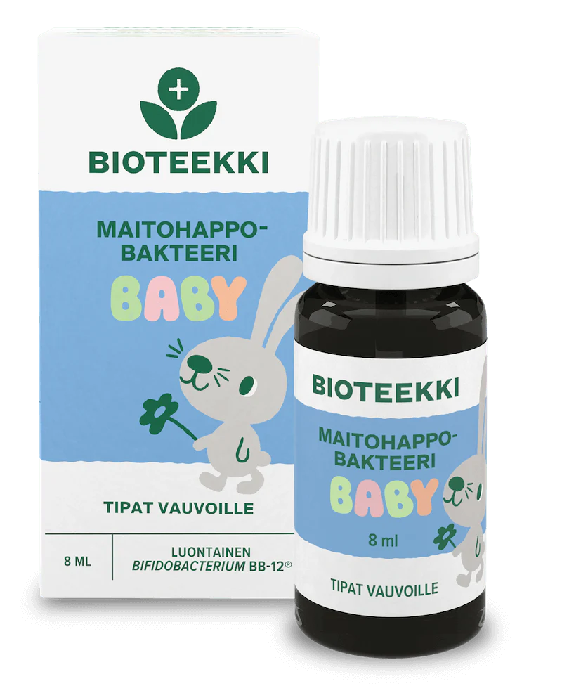 Bioteekki Maitohappobakteeri Baby Tipat Vauvalle 8 ml