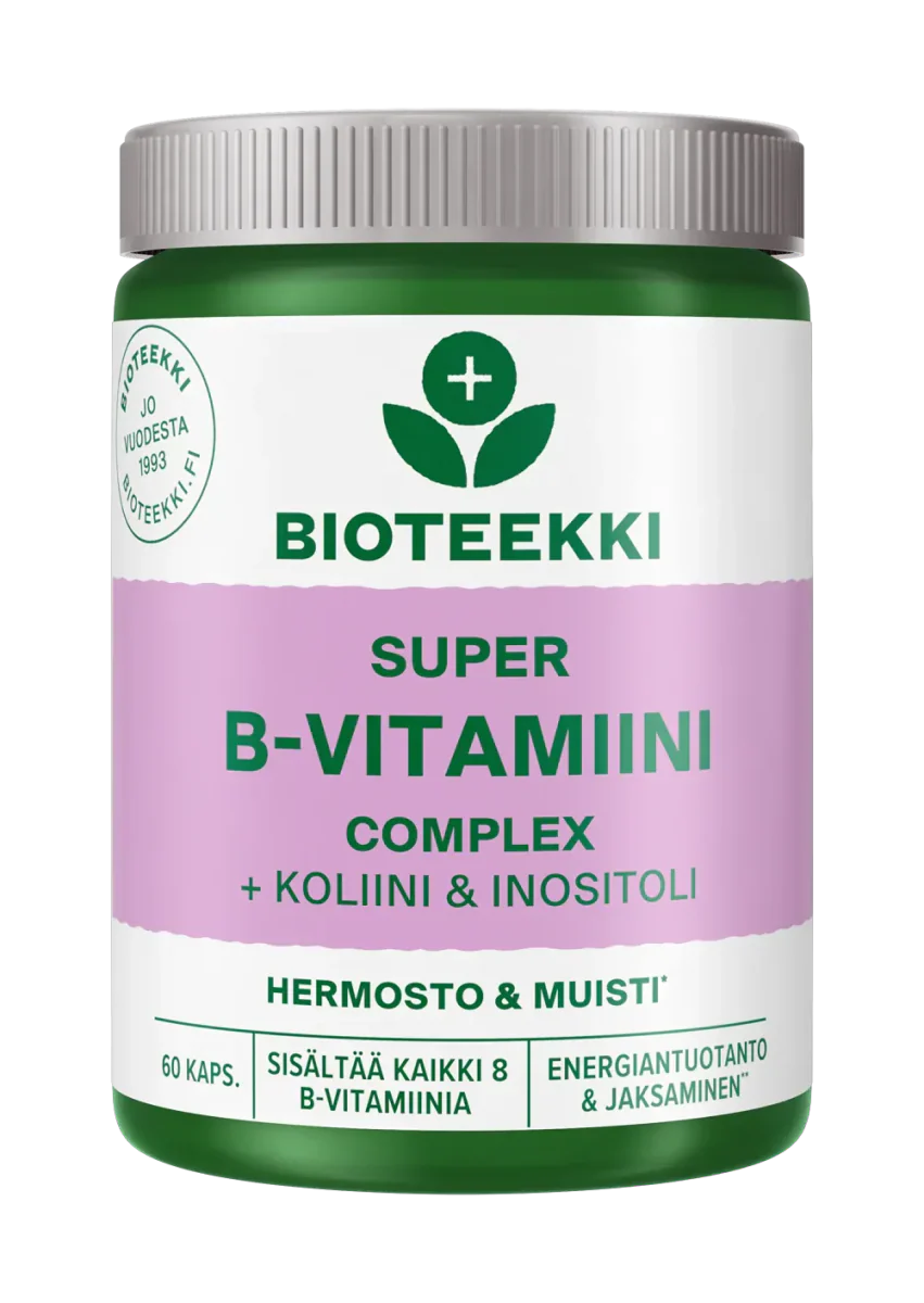 Bioteekki Super B-Vitamiini Complex (+Koliini & Inositoli)