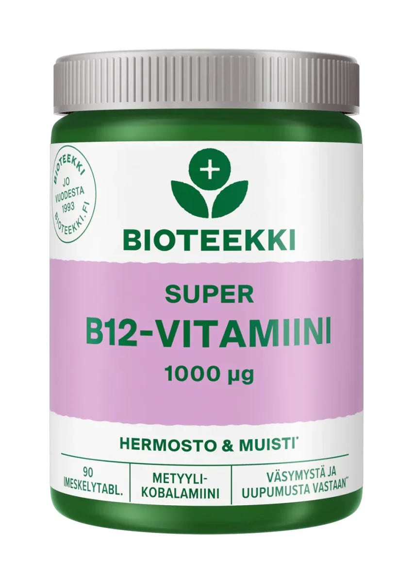 Bioteekki Super B12-Vitamiini 1000 ug