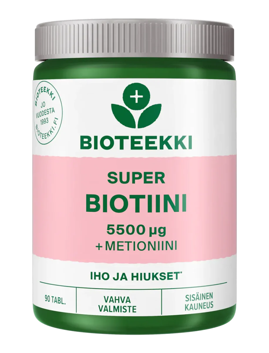 Bioteekki Super Biotiini (+Metioniini) 5500 ug
