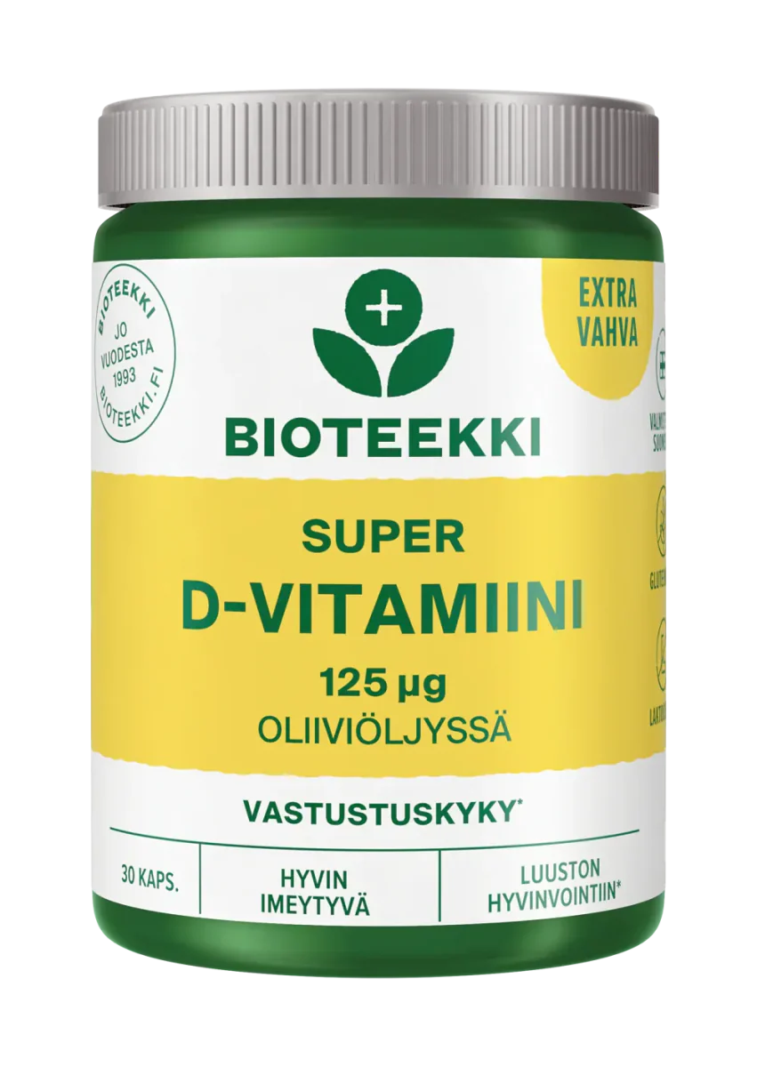 Bioteekki Super D-Vitamiini 125 ug (Oliiviöljyssä)