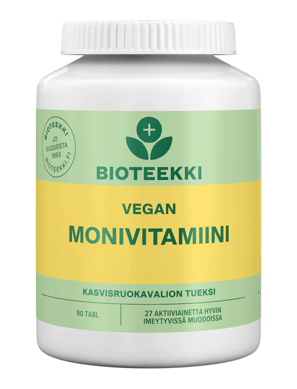 Bioteekki Vegan Monivitamiini 90 tabl