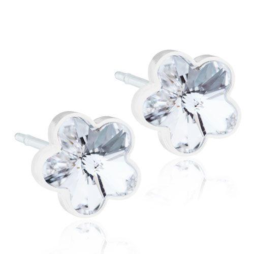 Blomdahl Flower 6mm Crystal - Korvakoru