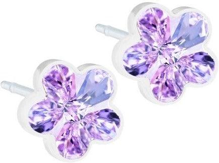 Blomdahl Flower 6mm Violet - Korvakoru