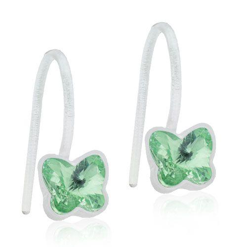 Blomdahl Pend. Fixed Butterfly 5mm Peridot - Korvakoru