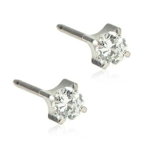 Blomdahl Tiffany 4mm White - Korvakoru