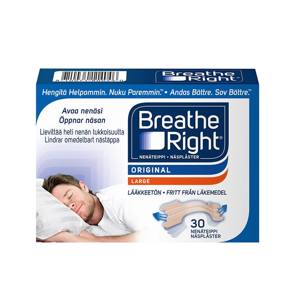 Breathe Right Nenäteippi L, beige, 30 kpl
