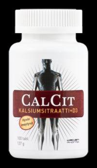 Calcit Kalsiumsitraatti + D3-Vitamiini