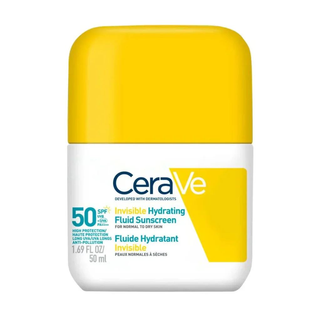 CeraVe Invisible Hydrating Fluid SPF50 aurinkosuojavoide kasvoille 50 ml