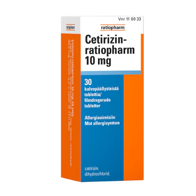 Cetirizin-Ratiopharm 10 mg Tabletti, Kalvopäällysteinen - Image 2