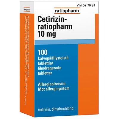 Cetirizin-Ratiopharm 10 mg Tabletti, Kalvopäällysteinen - Image 3