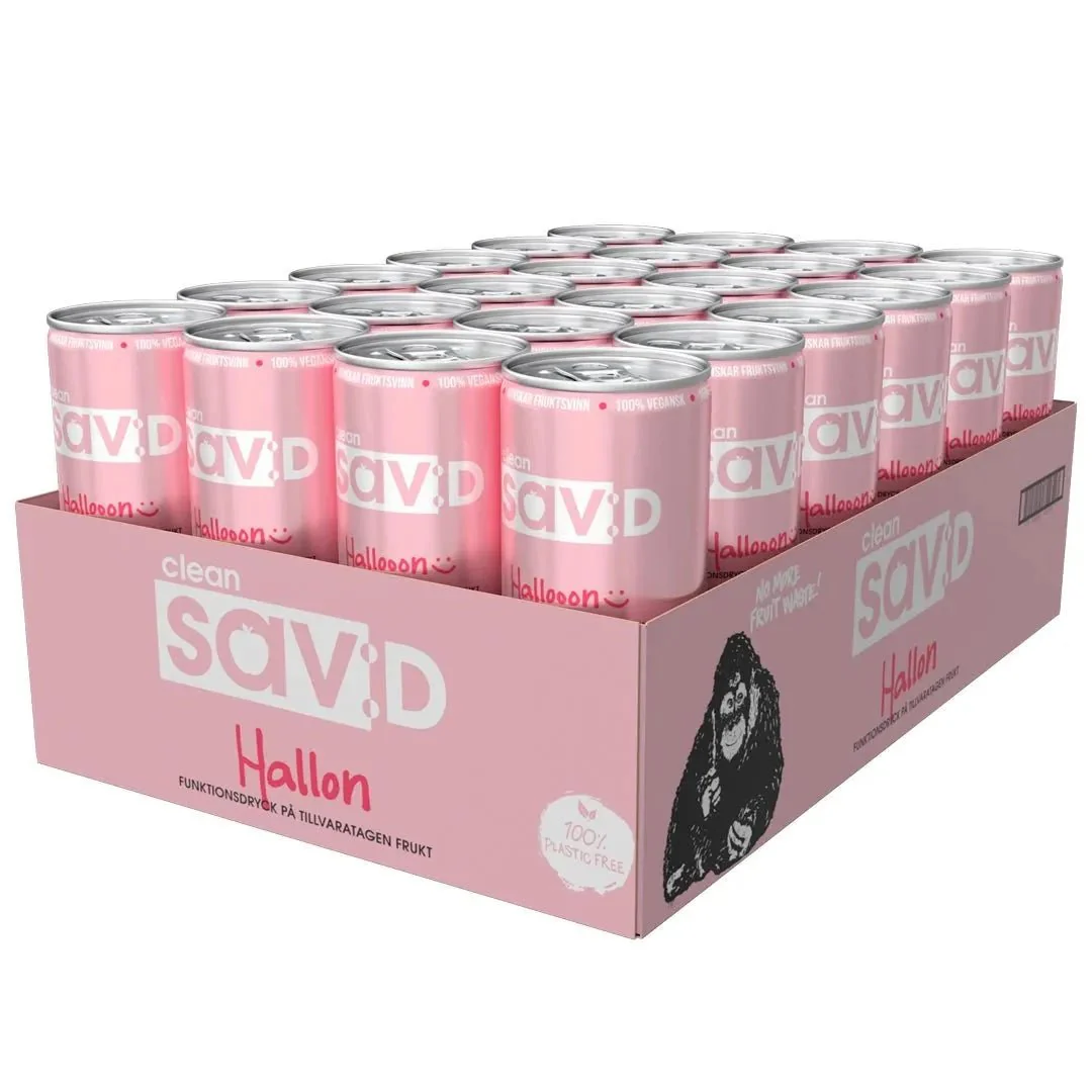 Clean sav:D Vadelma 24 x 330 ml - Energiajuoma