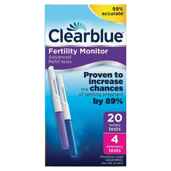Clearblue Hedelmällisyysmonitorin testiliuskat (20 ovulaatio ja 4 raskaus) 1 kpl