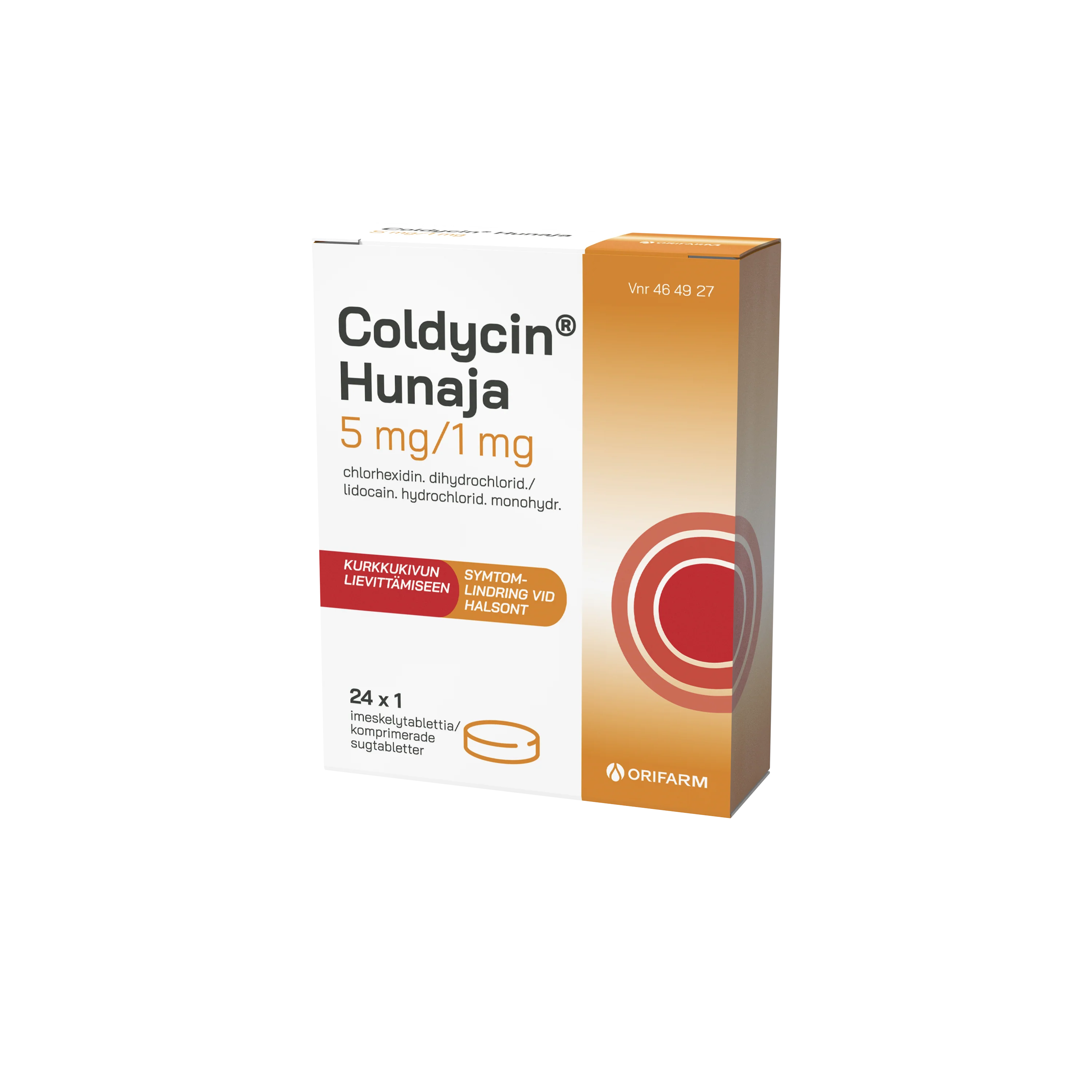 COLDYCIN HUNAJA 5/1 MG imeskelytabletti 24 x 1 fol