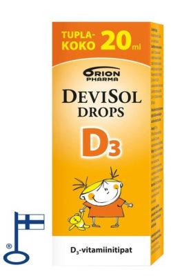 DeviSol D3 Drops - D-vitamiinitipat 20ml vauvalle