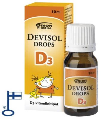 DeviSol Drops D3 -D-vitamiinitipat 10ml vauvalle