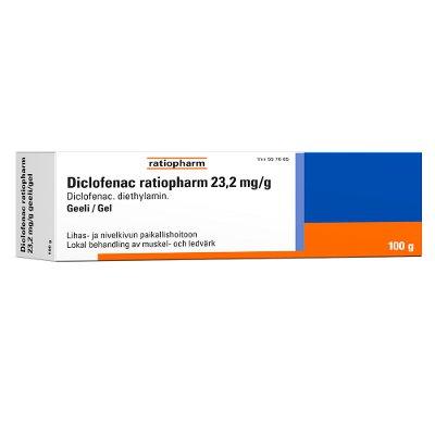 Diclofenac Ratiopharm 23,2 mg/g Geeli - Image 2