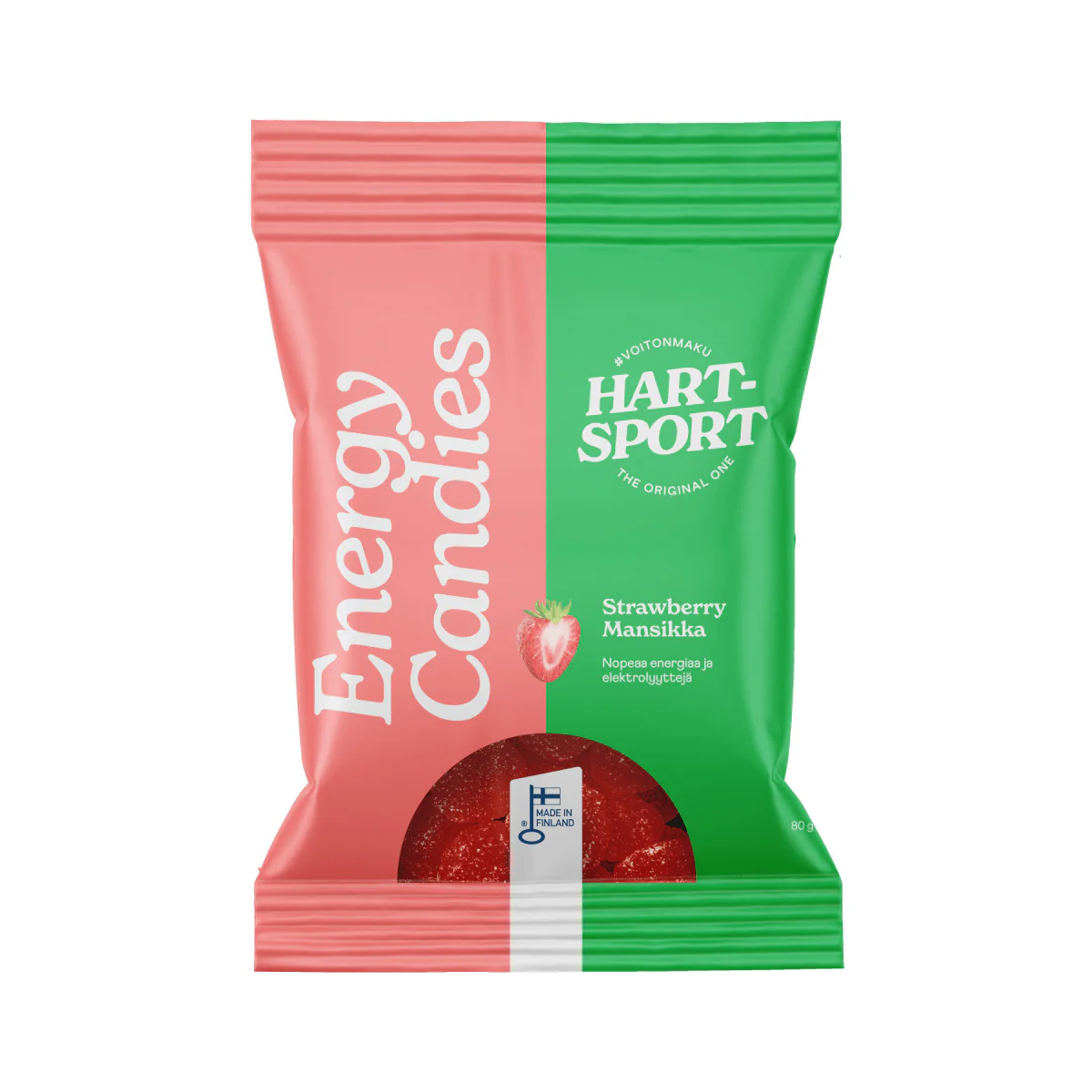 Hart-Sport Energy Candies, Mansikka 80 g