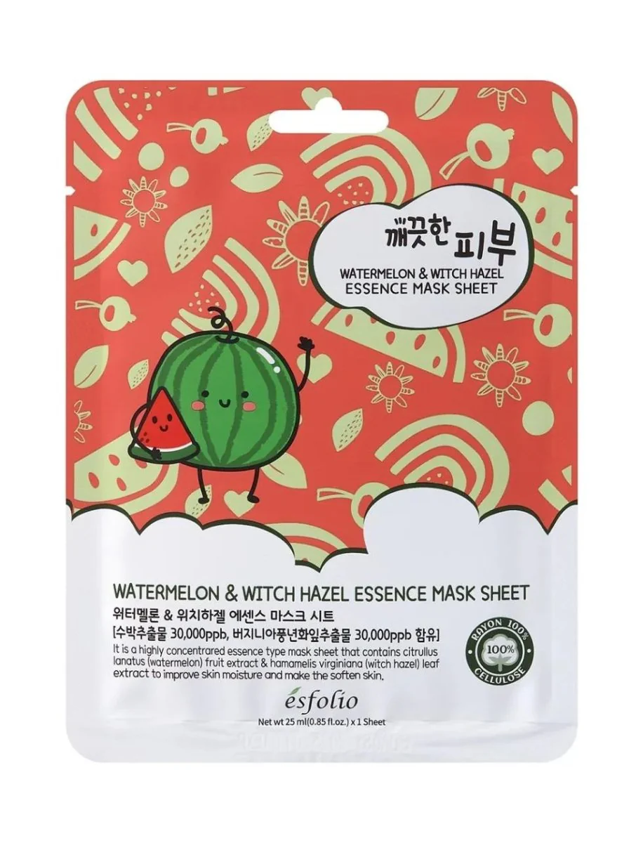Esfolio Pure Skin Watermelon Essence kangasnaamio 1 kpl