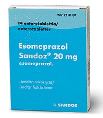 Esomeprazol Sandoz 20 mg Enterotabl