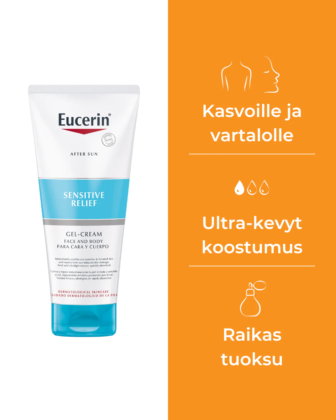 Eucerin Sensitive Relief After Sun Cream Gel 200 ml - Image 2