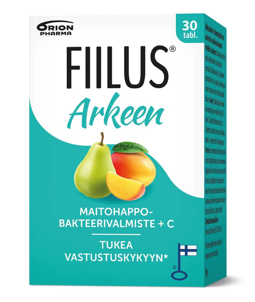 Fiilus Arkeen + C Hedelmä 30 purutabl