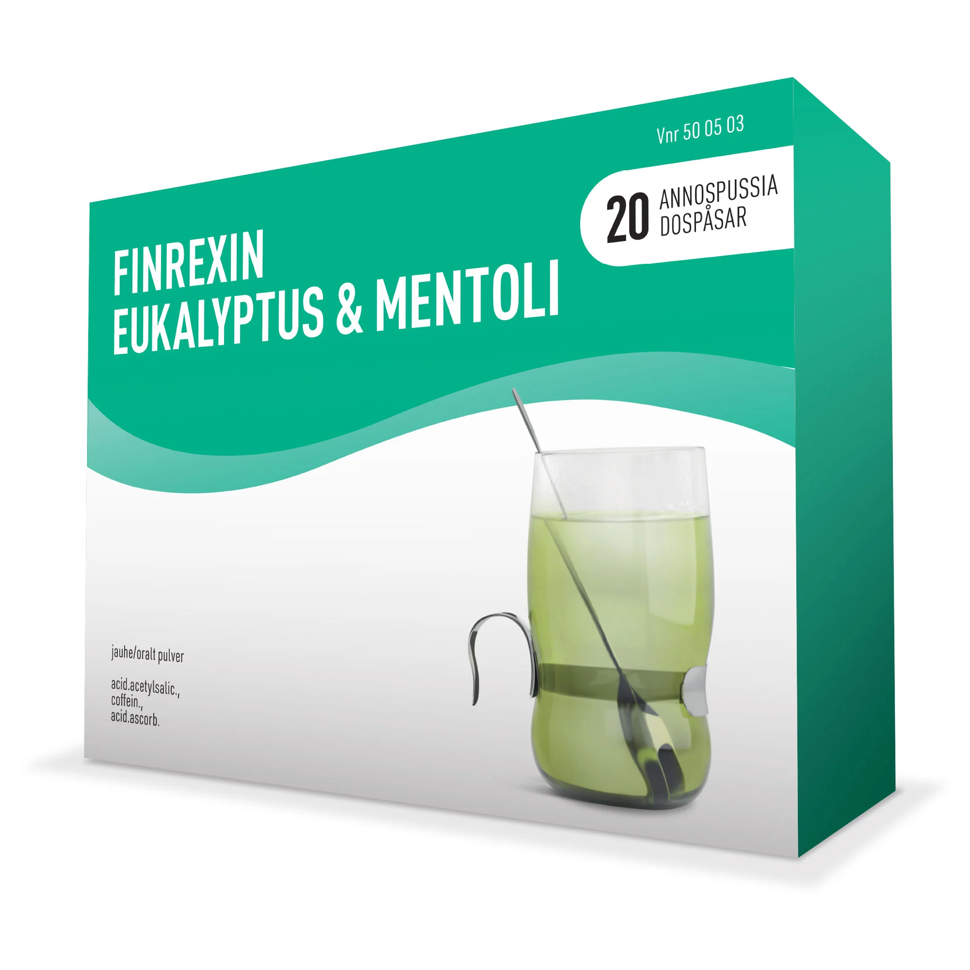 FINREXIN EUKALYPTUS & MENTOLI 350/30/300 MG jauhe 20 x 5 g