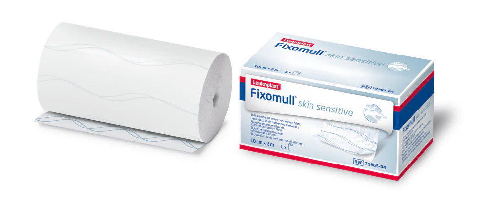 Fixomull Skin Sensitive 10cm X 2M Rulla, Silikonikiinnitys