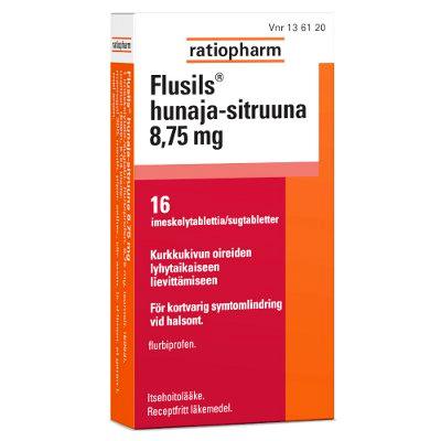 Flusils Hunaja-Sitruuna 8,75 mg Imeskelytabl
