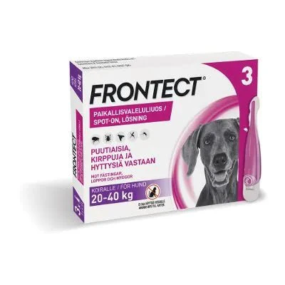 Frontect 270,4 mg/2019,2 mg Vet Paikallisvaleluliuos Koirille 20-40 kg - Image 2